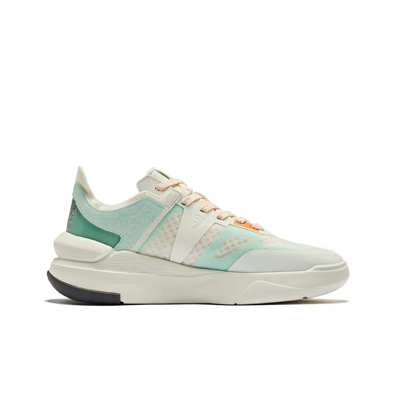 Erke Snapdragon Brave Durable Breathable Low Top Skateboard Shoes Men's Microcrystal White Bubble Green-1