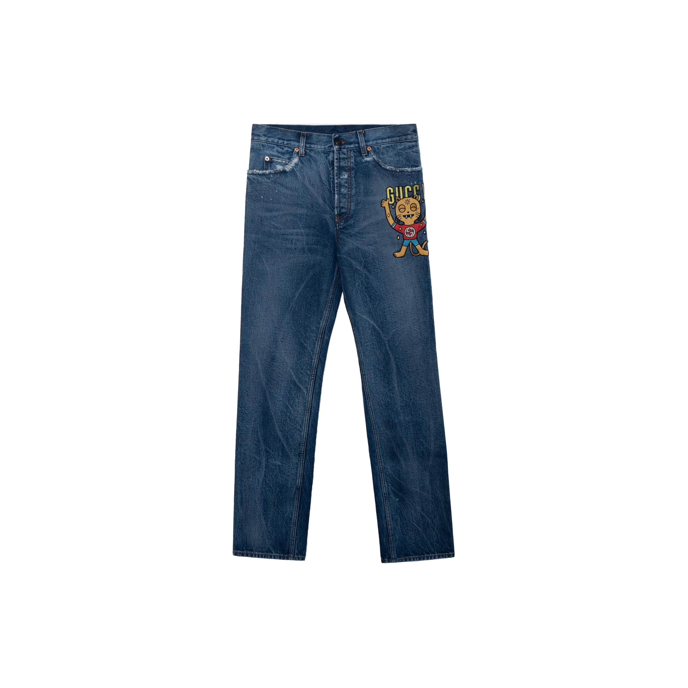 GUCCI Baggy Stonewashed Denim Pant POIZON