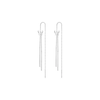 DJIN S925 Silver Drop Earrings Women's