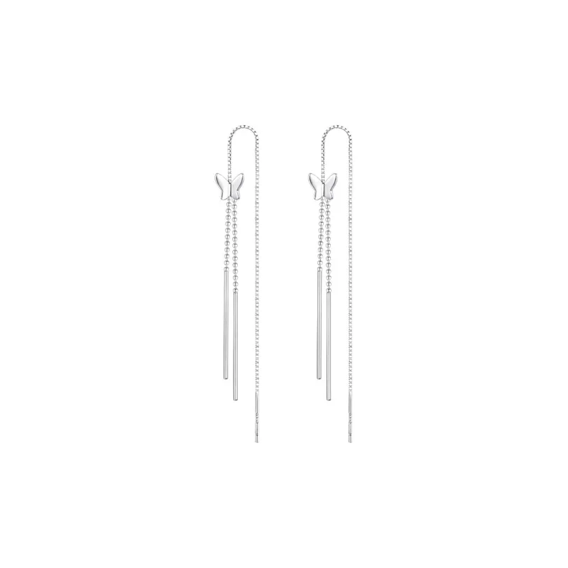 DJIN S925 Silver Drop Earrings Women's-0