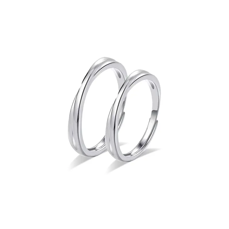 RINGLOVE Zircon Rings Unisex Silver-7