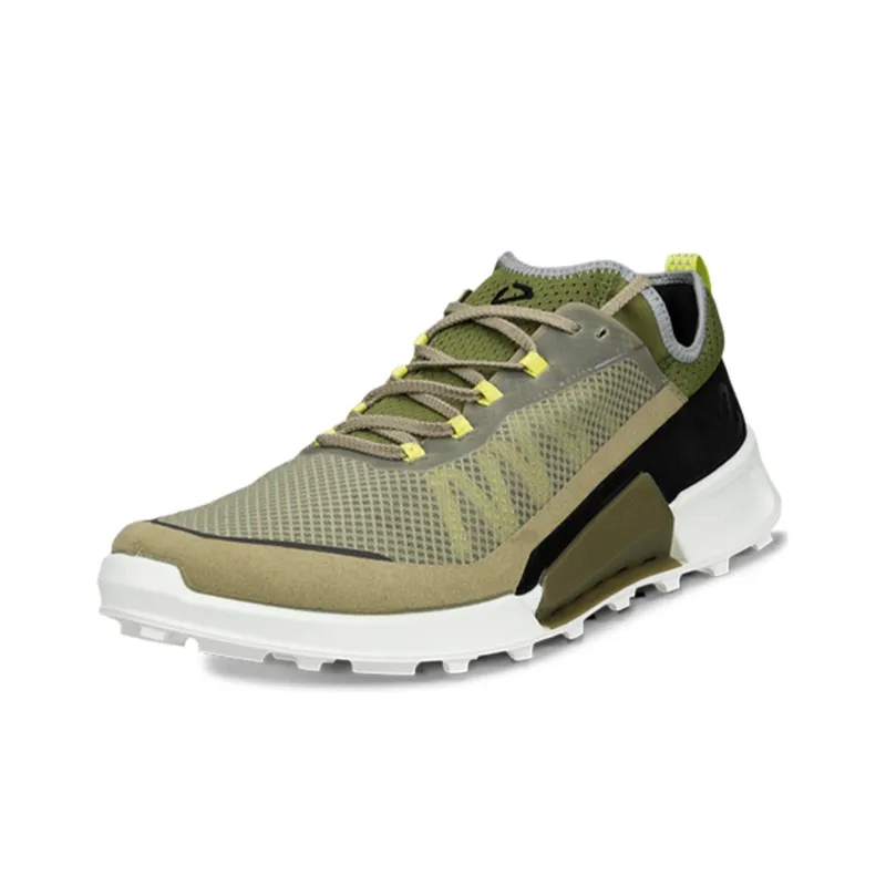 Ecco Low Top Casual Shoes Men's Army Green-1