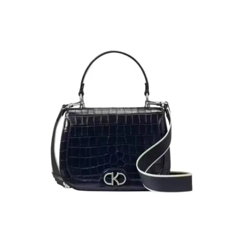 Kate Spade Leather Saddle Bag Handbag Shoulder Bag Crossbody Bag Women's Blue & Multicolor