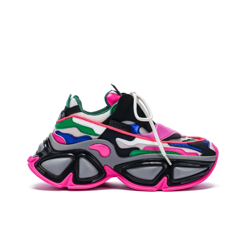 VINYVIOLA Cushioned Wear Resistant Height Increasing Low Top Chunky Sneakers Unisex-16