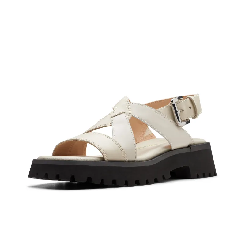 Clarks Beach Sandals Women's White-1
