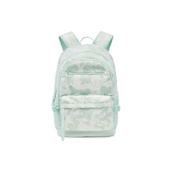 LiNing Sports Life Collection Polyester Sports Backpack Unisex Light Moss Blue All Over Print