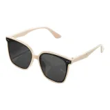 MK430YJ-003 Ecru Frame with Gray Lens
