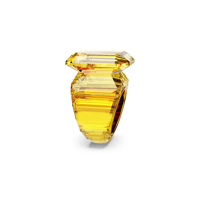 Swarovski Lucent Metal Rings Women's Yellow-2
