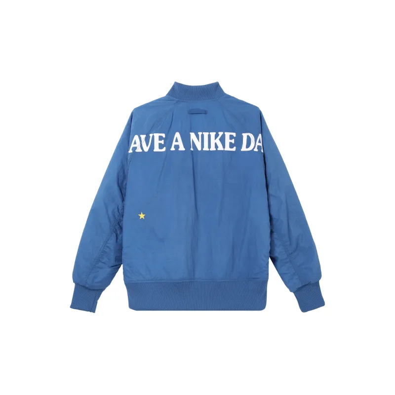 Nike Puffer Jackets Men Blue-1