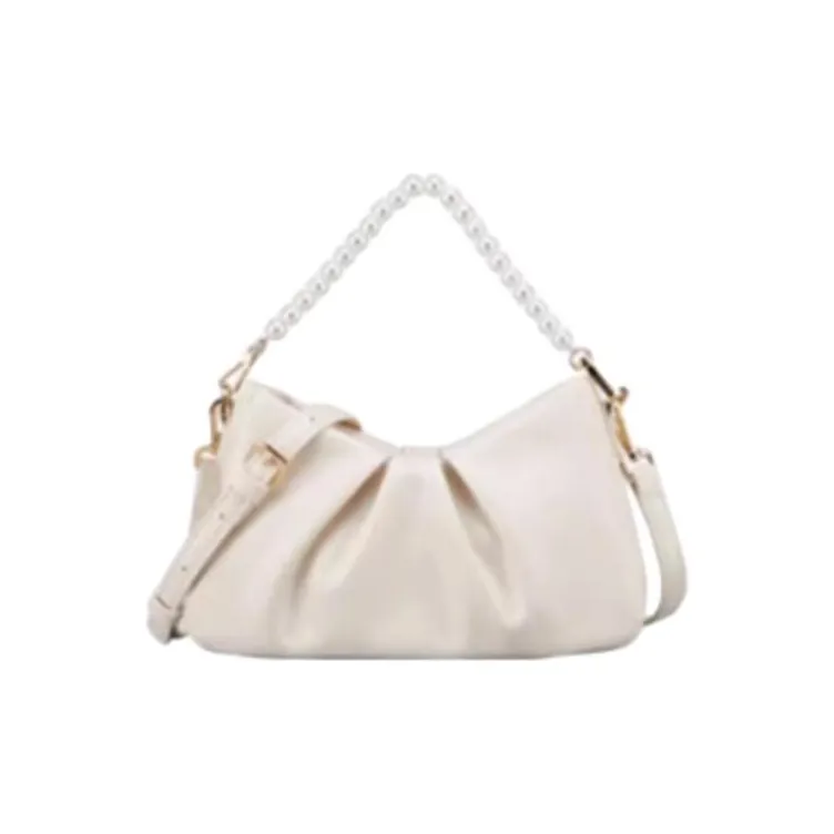 YEARCON Synthetic Leather Portable Crossbody Bag, Shoulder Bag Women's Ecru-1
