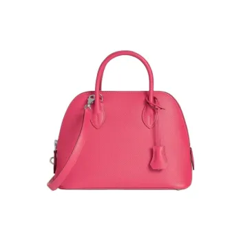 HERMES Bolide Epsom Leather Bowling Bag Crossbody Handbag Women's 8W Rose Azalea New Lip Balm Powder