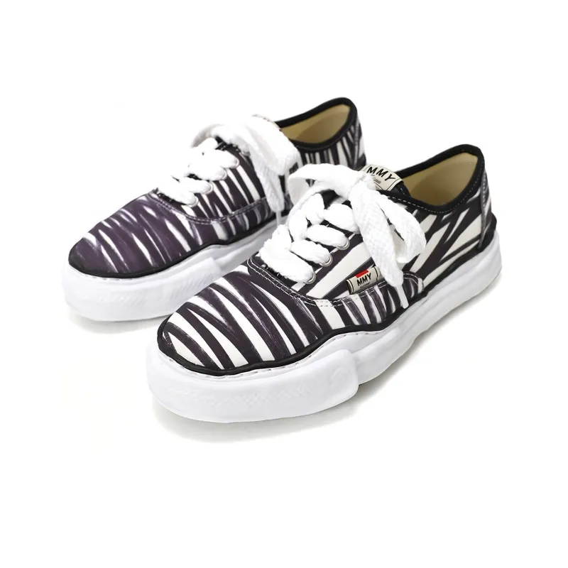 MIHARA YASUHIRO Baker Low Top Stylish Skateboarding Shoes Men's Black White-2
