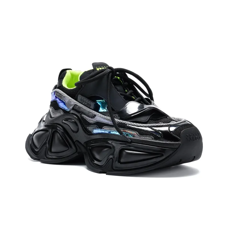 VINYVIOLA Cushioned Wear Resistant Height Increasing Low Top Chunky Sneakers Unisex-7