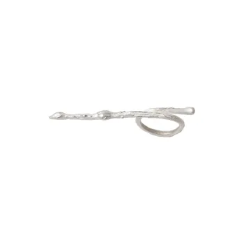 M.Wong 925 Sterling Silver Adjustable Long Ring Unisex