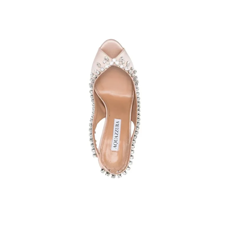 AQUAZZURA Temptation 105mm Crystal-embellished Sandals-3