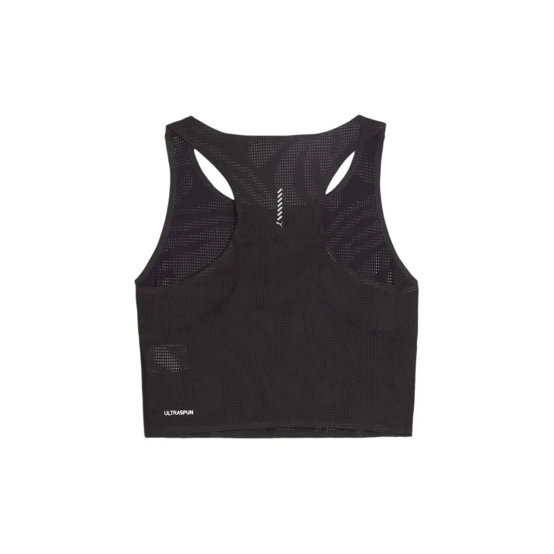 PUMA RUN ULTRASPUN Women's Running Crop Top Sport Vests Women's Black-1