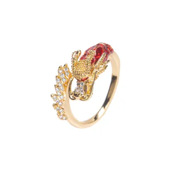 BLESSED BULLET New Chinese Style Vintage Ethnic Style Luxury Elegant Niche Advanced Sensory Rings Women's
