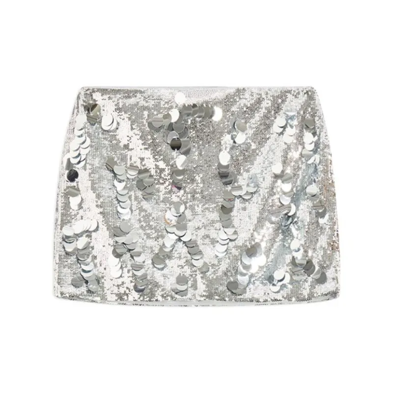 Ed Hardy SS24 Casual Short Skirts Women's Space Silver-1
