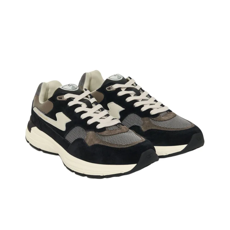 Stepney Workers Club Amiel S Strike Panelled Sneakers-1