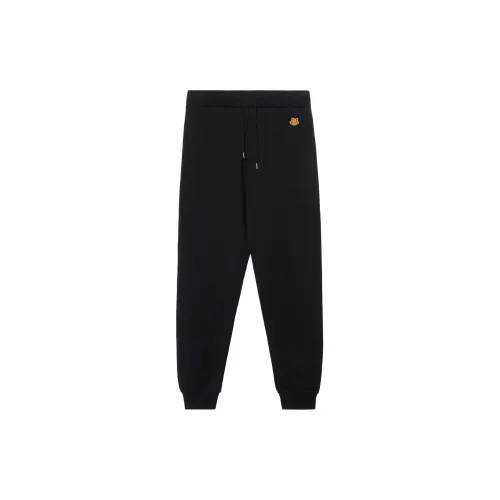 KENZO Classic Tiger Head Knitted Sweatpants Women's Black