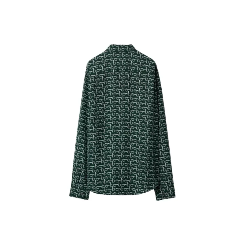 Burberry B Printed Silk Shirt-1