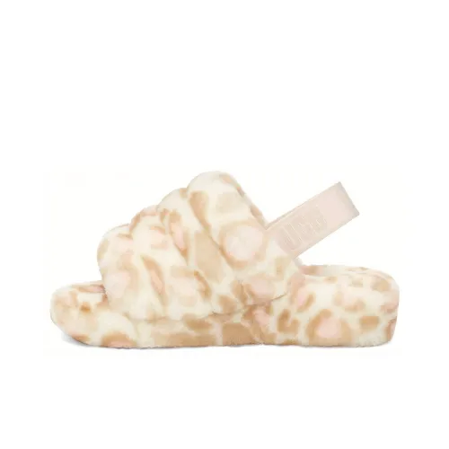UGG FLUFF YEAH Stylish Sandals Women's White
