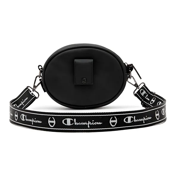 Champion Synthetic Leather Textile Crossbody Bag Regular Unisex Dark Gray/Black/Dark Red-13