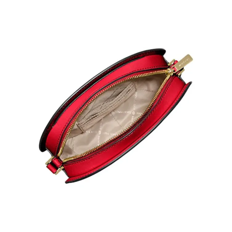 MICHAEL KORS Jet Set Travel Saffiano Leather Shoulder Bag Crossbody Bag Medium Size Women's Red-2