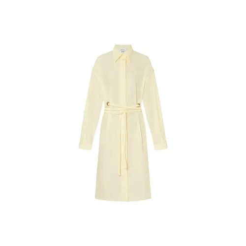 MO&CO Long-Sleeved Dresses Women's Pale Grass Yellow