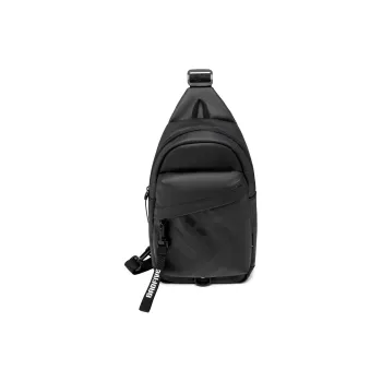 LiNing Polyester Polyurethane Sling Bag Regular Unisex Black