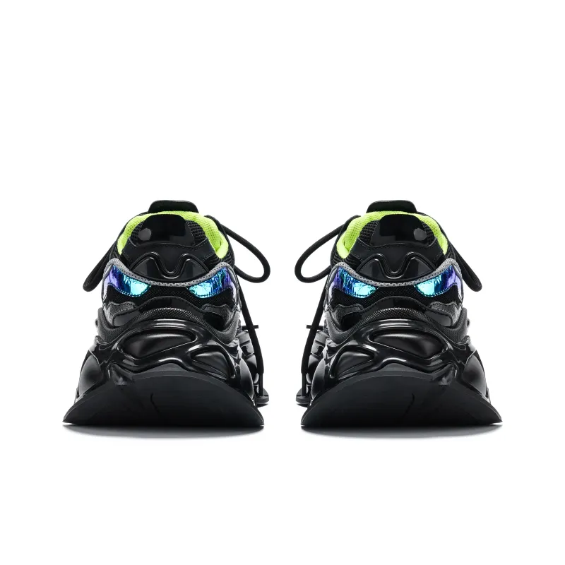 VINYVIOLA Cushioned Wear Resistant Height Increasing Low Top Chunky Sneakers Unisex-9