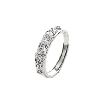 MAGICPOLE 925 Sterling Silver Rings Men's Silver