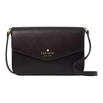 Kate Spade Saffiano Leather Envelope Bag, Shoulder Bag, Crossbody Bag Women's Black