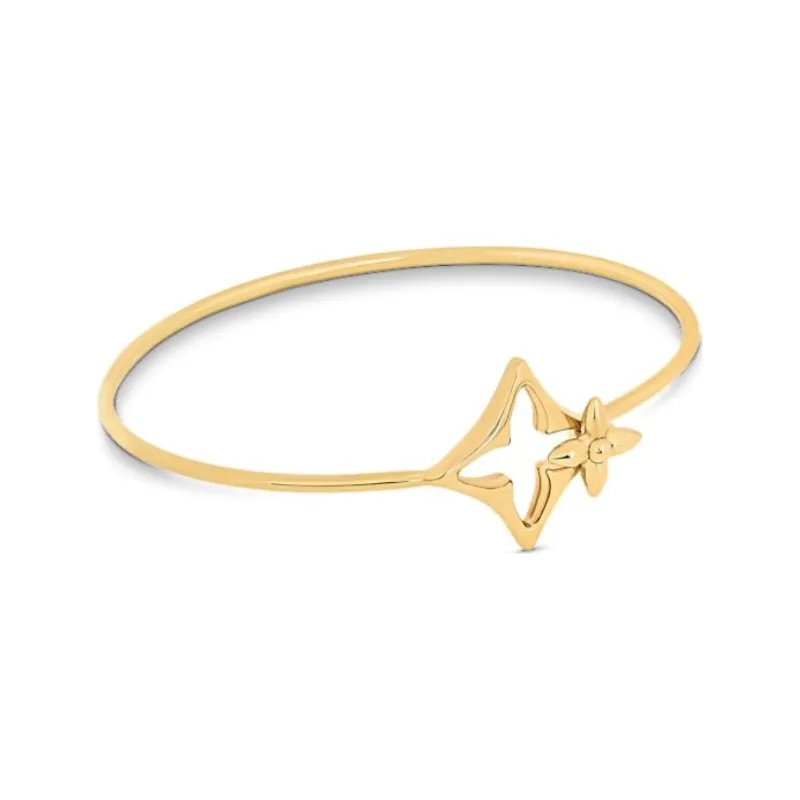 LOUIS VUITTON Metal Bangles Unisex Gold-1