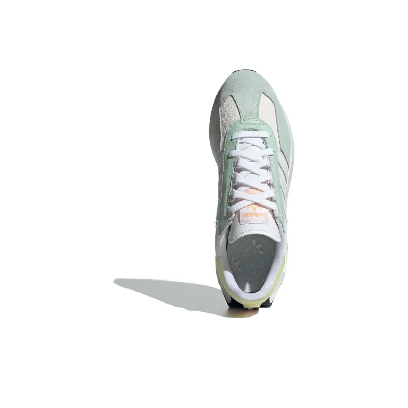 Adidas Originals Retropy E5 Cushioned Slip Resistant Low Top Casual Shoes Women's Green White Yellow-2