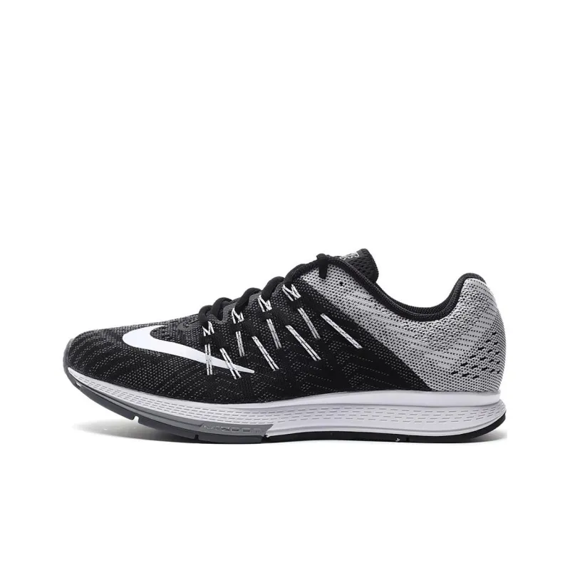 Nike Air Zoom Elite 8 Cushioning Wear-Resistant Low-Top Air Cushion Running Shoes Men's Black Gray-0