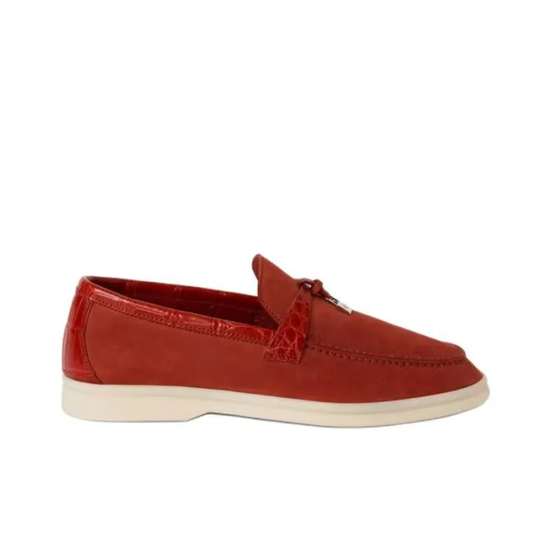 Loro Piana Loafers Women's Red-1