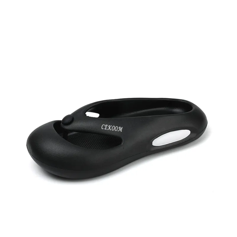 CEKOOM Abrasion Resistant Flip Flops Unisex Beige-1