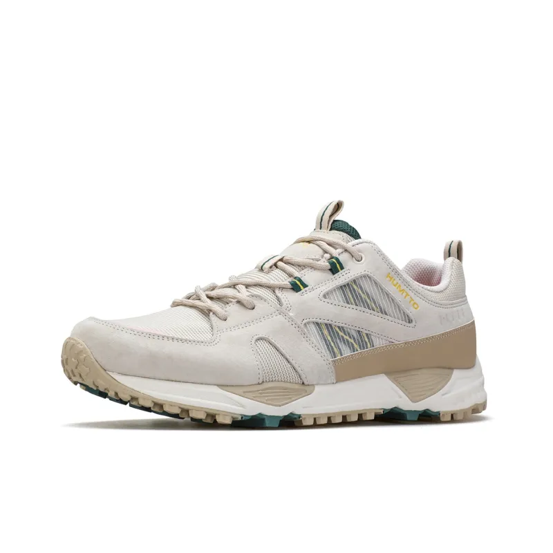 HUMTTO Cushioning Anti Slip And Wear Resistant Low Top Outdoor Shoes Men's Beige Green-3