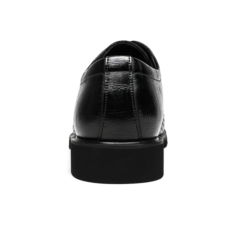 CHINT Dress Shoes Men Low Top Black-3