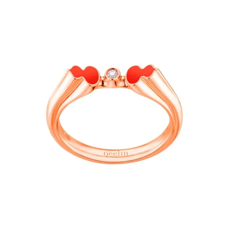 Qeelin 18K Rose Gold, Diamond Rings Women's Rose Gold-0