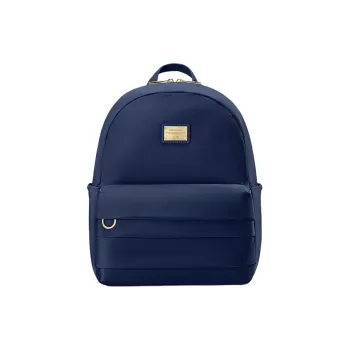 SAMSONITE Fabric Synthetic Leather Backpack Women's Navy Blue
