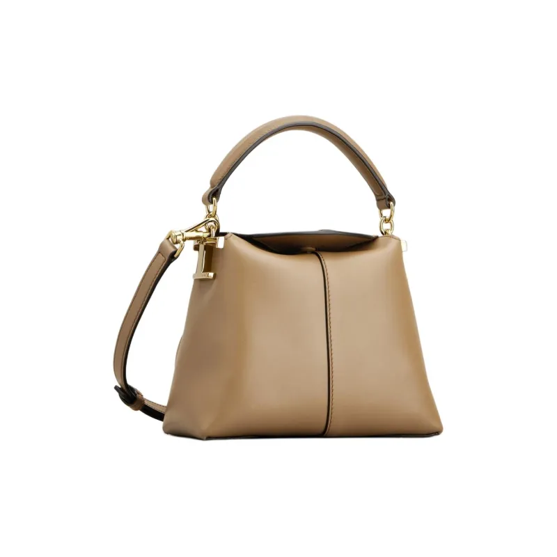 TOD'S Leather Messenger Bag Tote Bag Shopping Bag Shoulder Bag Crossbody Bag Handbag Extra Small Unisex Beige Yellow-1
