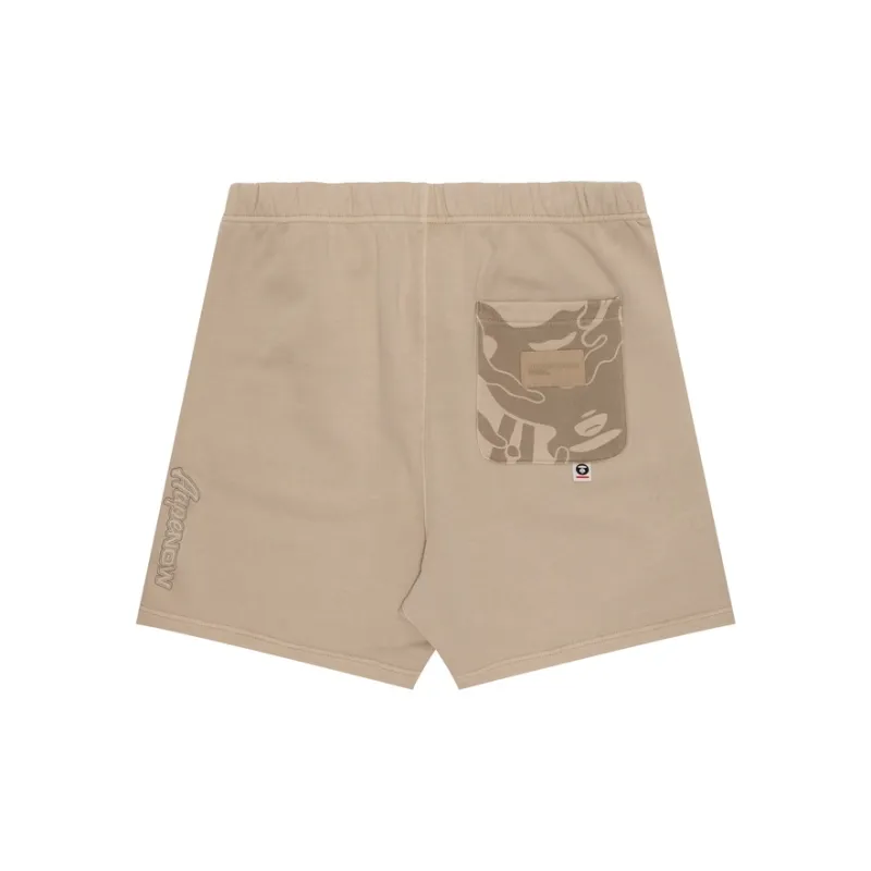 Aape Logo embroidered Cotton Track Shorts-1