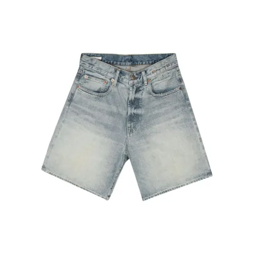 R13 Logo-patch Denim Shorts