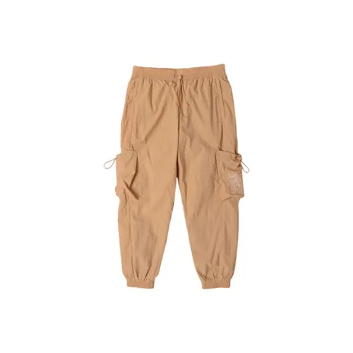 LiNing Sports Basketball Collection Knitted Sweatpants Men Deer Brown