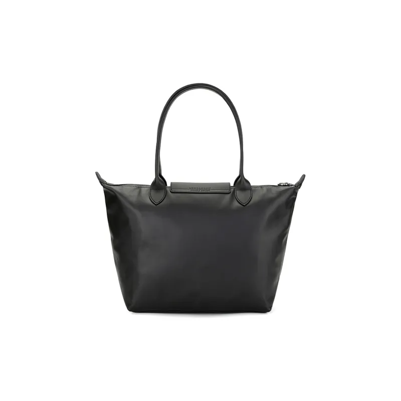 LONGCHAMP Le Pliage Xtra Cow Leather One Shoulder Handbags Medium Size Women's Black-3