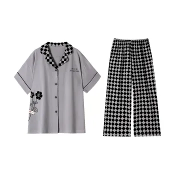 Tianmicat Pajama Set Women's Medium Gray