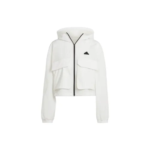 Adidas Clothing Jackets Women's Off White