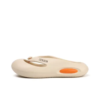 CEKOOM Abrasion Resistant Flip Flops Unisex Beige